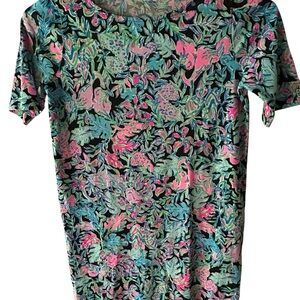 Lilly Pulitzer Girl's Mini Marlowe Let's Get Wild T-Shirt Dress.